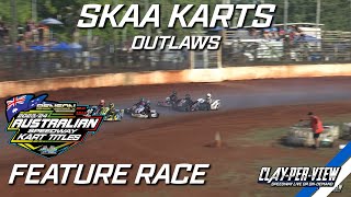 SKAA Outlaws  Australian Speedway Kart Titles 202324  Maryborough  28th Apr 2024 [upl. by Portwin]