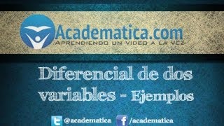 Diferencial en dos variables HD  Ejemplos [upl. by Sidalg]