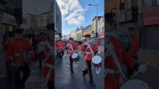 Lisburn Remembrance Sunday 2024 marchingband poppy [upl. by Ybreh190]