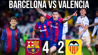 FC Barcelona win 42 against Valencia Match Review for FC Barcelona [upl. by Terra683]