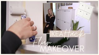 UPCYCLING FLUR MAKEOVER  IKEA HACK  HEMNES Schuhschrank  DIY [upl. by Hanyaz]