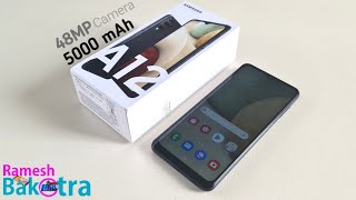 Samsung Galaxy A12 Unboxing and Full Review  48MP  5000 mAh [upl. by Icul]