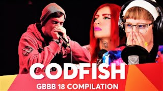 CODFISH  Grand Beatbox Battle Champion 2018 Compilation Reaction [upl. by Auof]