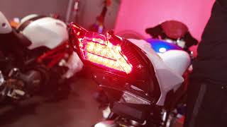 MOTODYNAMIC Sequential LED Tail Lights Smoked for BMW S1000RR 20142017 By MOTO Instinct [upl. by Fiske]