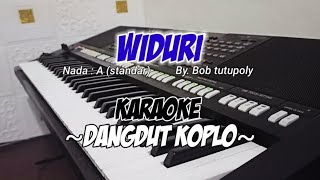 WIDURI  Bob tutupoly  Karaoke dangdut koplo [upl. by Elwyn]