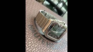 Cartier Santos Green Dial Stainless Steel RefWSSA0062 Preowned 2024 [upl. by Kcirrem]