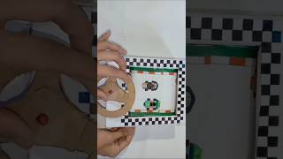 CAR RACING GAME FROM CARDBOARD diy shorts art shortvideo viral youtubeshorts [upl. by Drofwarc373]