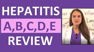 Hepatitis A B C D E Nursing Symptoms Treatment Causes NCLEX [upl. by Atikal]