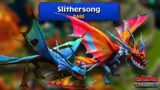 Unlock Rare Dragon Slithersong Max Level 180 Titan  Dragons  Rise of Berk [upl. by Lilyan]