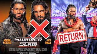 Roman Reings Cancel For Summerslam   Roman Reinhs Return Date   Baby Face Roman Back [upl. by Brebner]