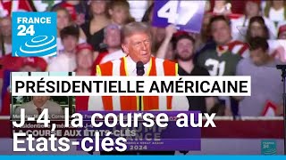 J4 avant la présidentielle américaine  la course aux Etatsclés • FRANCE 24 [upl. by Varian]