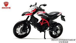 HD Miniature  Ducati Hypermotard SP 112 Scale Model Bike [upl. by Janaya]