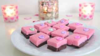 DIY Quick amp Easy Valentines Day Treats  Pink Fudge [upl. by Andromede]