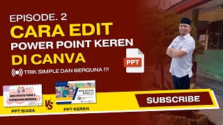 CARA EDIT PPT DI CANVA  MEMBUAT POWER POINT PPT DI CANVA  MEMBUAT PRESENTASI DI CANVA [upl. by Akired]