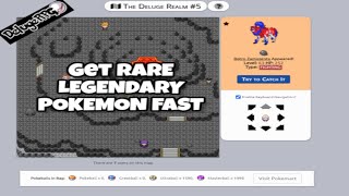 HOW TO CATCH LEGENDARY POKEMON FAST IN DELUGE RPGBEST METHOD IN 2020 [upl. by Ciprian]