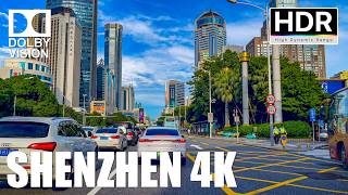 Driving in downtown Shenzhen  4K HDR Shenzhen China [upl. by Niple23]