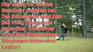 Fußball Tutorials Part 3  Der englische Schuss [upl. by Corbin726]