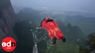 Breathtaking Video of Wingsuit World Championship in China [upl. by Ardnatal800]