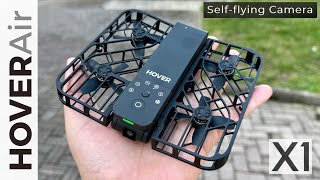 HOVERAir X1 PocketSized SelfFlying Camera Drone with AI [upl. by Anaitsirhc522]