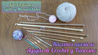 Hacemos nuestras Agujas de Crochet y Tunecino en Madera Fácil y rápido [upl. by Rossi]