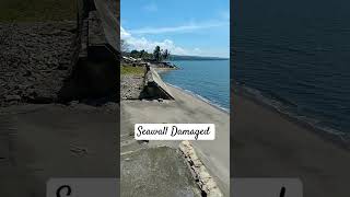 Damaged seawall negros oriental subscribemychannel follow please like and share [upl. by Ahearn]