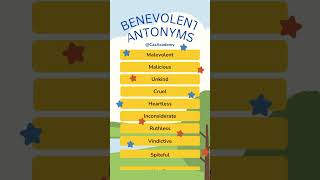 Benevolent  Vocabulary Builder  Caz Academy [upl. by Aiz191]