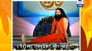 Baba Ramdevs Yog Yatra Feet acupressure [upl. by Jeminah97]