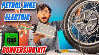 Convert Your Petrol Bike to Electric With this Conversion Kit  How To Do Wiring In Bike [upl. by Leena]