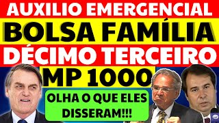 1912  13º BOLSA FAMÍLIA AUXÍLIO EMERGENCIAL GOVERNO SE PRONUNCIA VEJA O QUE ELES DISSERAM [upl. by Zetrauq864]