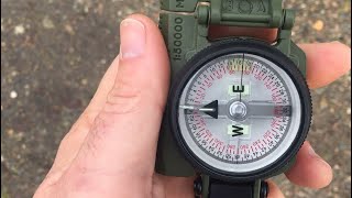 THIS is how to use a Compass Lensatic Compass for beginners [upl. by Azpurua]