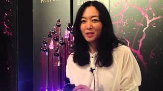 Keiko Mecheri unveils Sedona Blue and Saville Row fragrances at Esxence [upl. by Nosnorb]