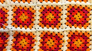 Sewing together my crochet granny squares [upl. by Cocke]