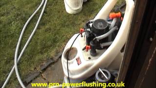 Powerflush Central Heating system Removing Rust and sludge [upl. by Quintie]