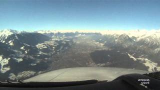 ✈Innsbruck Airport  Approach amp Landing Cockpit View [upl. by Neyut]