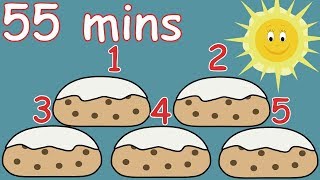 5 Currant Buns in a Bakers Shop And lots more Nursery Rhymes 55 minutes [upl. by Ennylcaj]