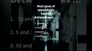 Appendicitis 🐛 medicalquiz medicalstudent appendicitis [upl. by Esojnauj]