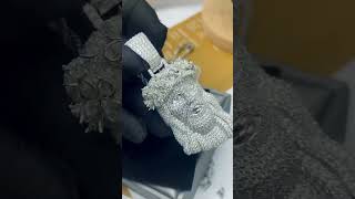 Moissanite Ice Giant Jesus Jewelry [upl. by Corell]