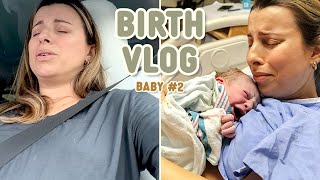 Unmedicated Natural Birth Vlog Raw amp Real We Almost Delivered on the Highway [upl. by Bussey196]