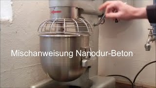 Mischanweisung NanodurBeton Deutsch [upl. by Naor]