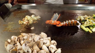 Teppanyaki Show at Benihana  Toronto Ontario Travelling Foodie [upl. by Pack]