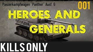 Heroes and Generals 26000 CREDITS farming  Tanks  Panther and Stug kills only [upl. by Bolanger]