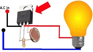 how to make 230volt bulb automatic on of using ldr very easy  bt136 ldr switch [upl. by Gerger761]