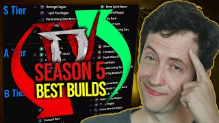 Diablo 4  Season 5 The Top Builds To Play [upl. by Enirok]