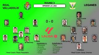 Spanish La Liga Games Formations and Statistics Round 3 [upl. by Keyek]