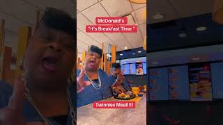 It’s Breakfast Time mcdonalds Twinnies Meal comedy viralshortvideo breakfast funny [upl. by Natlus]