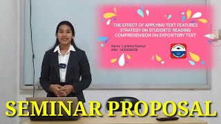 SEMINAR PROPOSAL PRODI PENDIDIKAN BAHASA INGGRIS UNIVERSITAS POTENSI UTAMA [upl. by Ynneh]