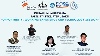 Kuliah Umum Bersama FALTL FTI FTKE FTSP  USAKTI amp Bakrie Pipe Industries [upl. by Macilroy]