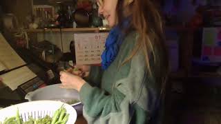 121024 Tuesday string beans prepped [upl. by Phylys611]