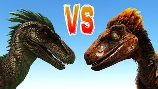 ARK RAPTOR vs DEINONYCHUS vs ALPHA RAPTOR Ark Survival Evolved Dino Battle Arena [upl. by Aliza]