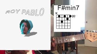 Boy Pablo  Yeah Fantasizing Guitar Tutorial [upl. by Laerol]